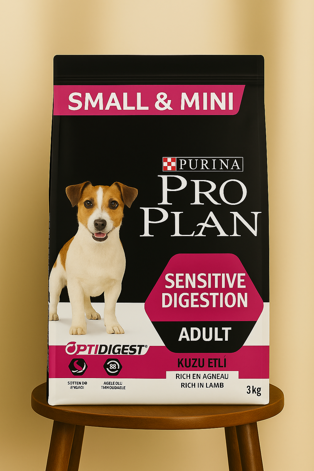 Pro Plan Small & Mini Adult Sensitive Digestion Kuzu Etli 3 KG