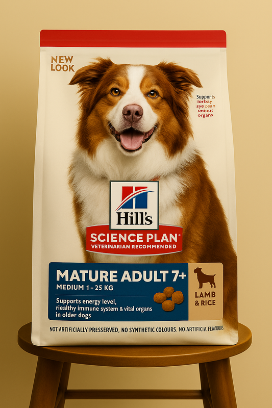 Hill's Mature Adult 7+ Medium Kuzulu ve Pirinçli Yaşlı Köpek Maması
