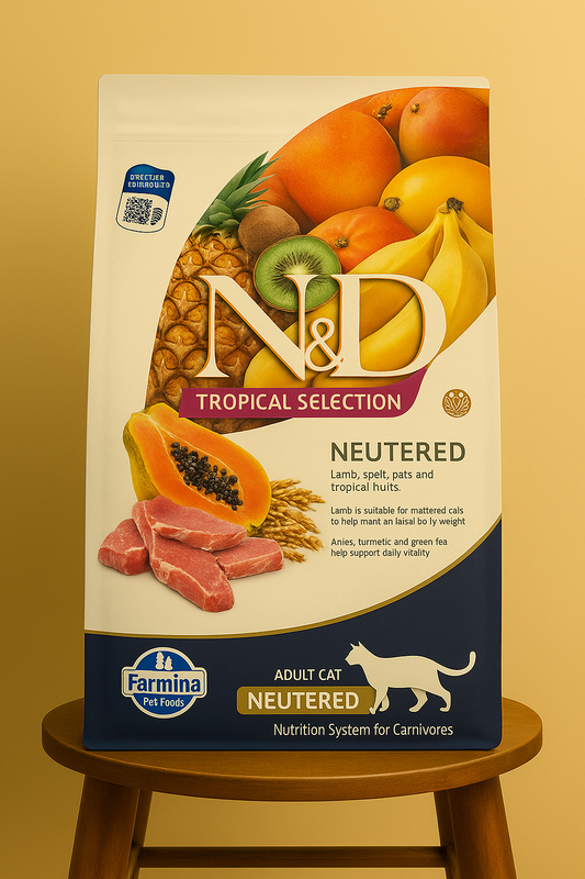 N&D Tropical Selection Kuzu Etli  Kısırlaştırılmış Yetişkin Kedi Maması
